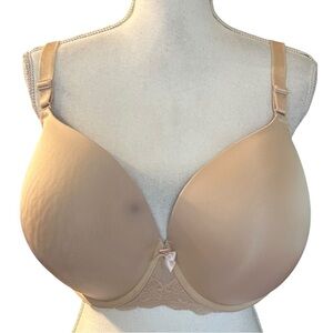 Torrid Curve Lightly Lined T-shirt Underwire Bra Women’s SZ 44DD in Nude